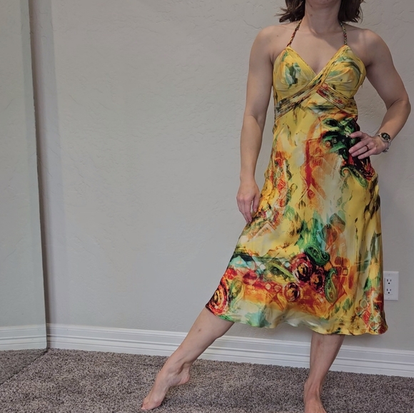 Halter top Cache Cocktail Dress - Picture 3 of 7